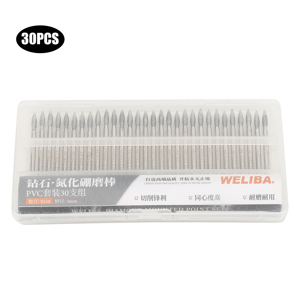 Cnc Bits - 30 piezas de brocas de diamante