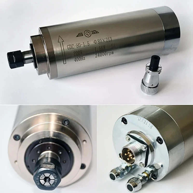 Water Cooled Spindle - 65X158-800W-ER11-220V CNC Motor de husillo refrigerado
