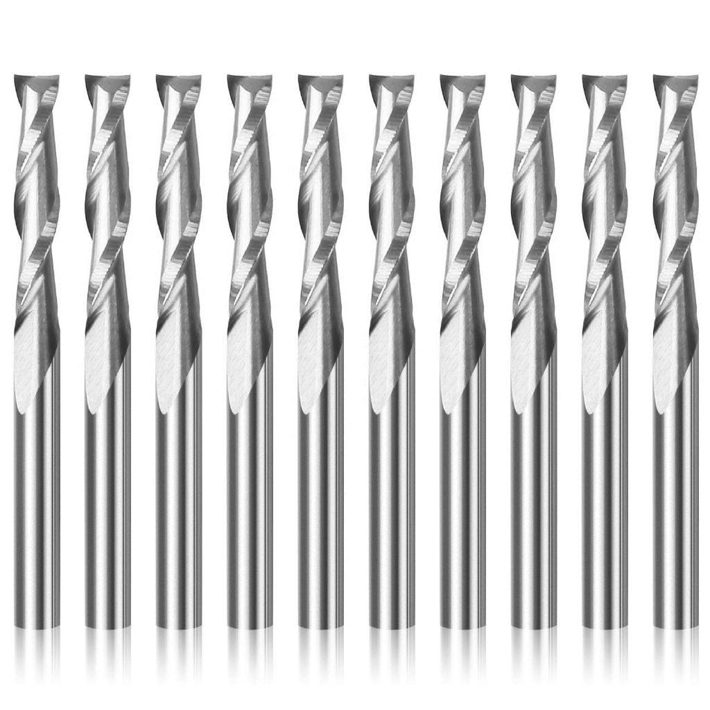 End Mill Set - 10 piezas Fresa espiral de 2