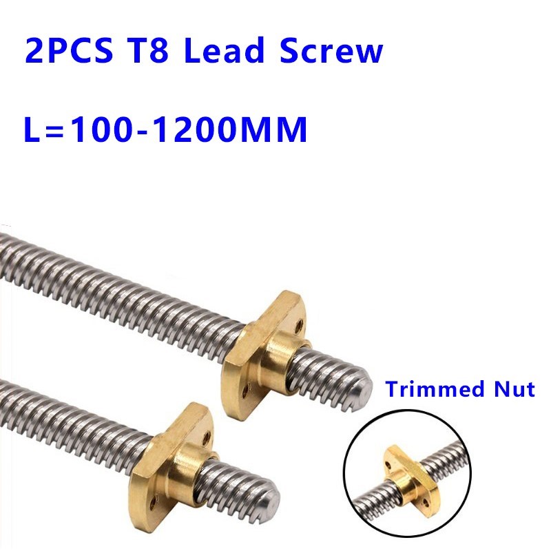 Lead Screw 8Mm - Tornillo de avance Trapezoidal tipo T8