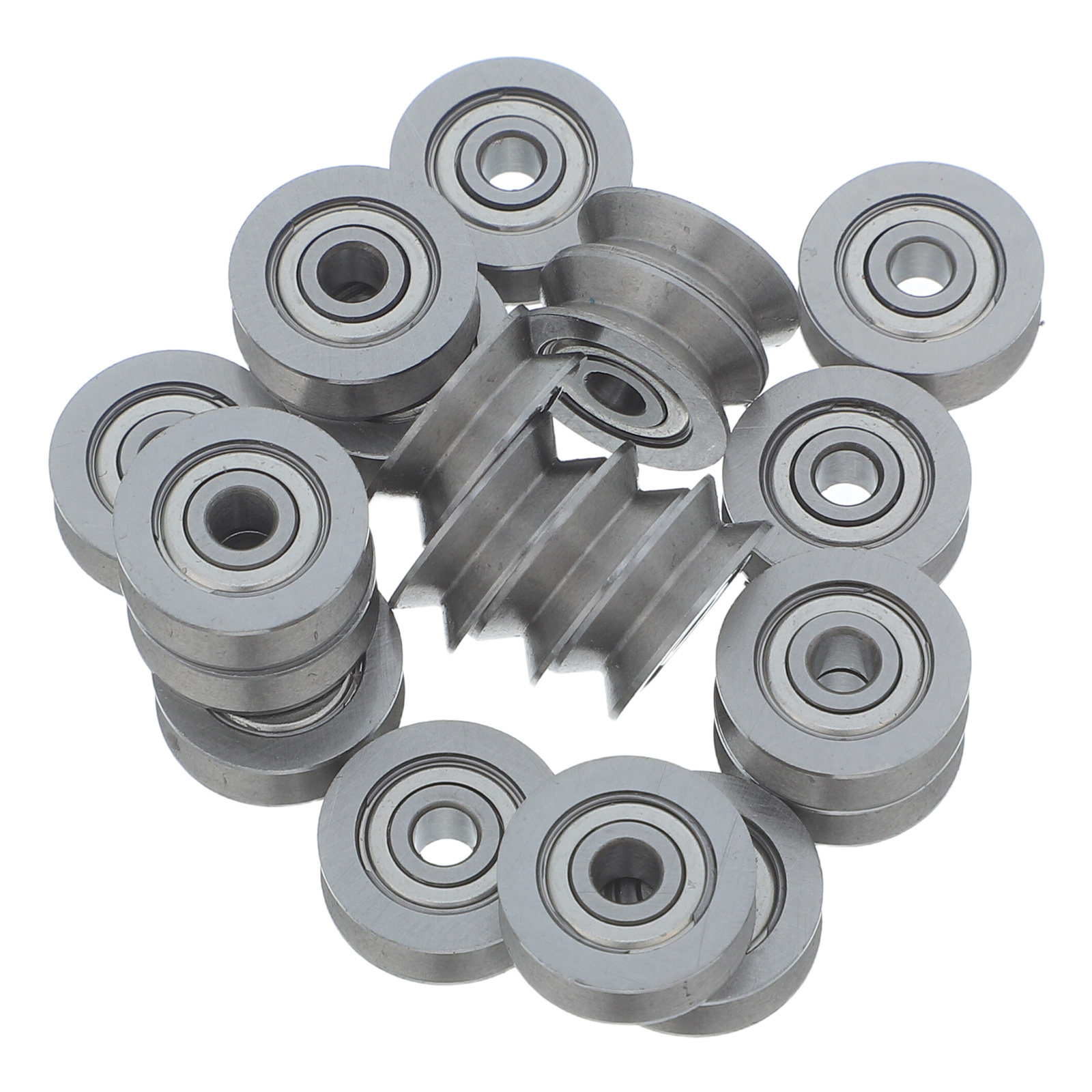 Linear Rail - 20 piezas de poleas con rodamiento