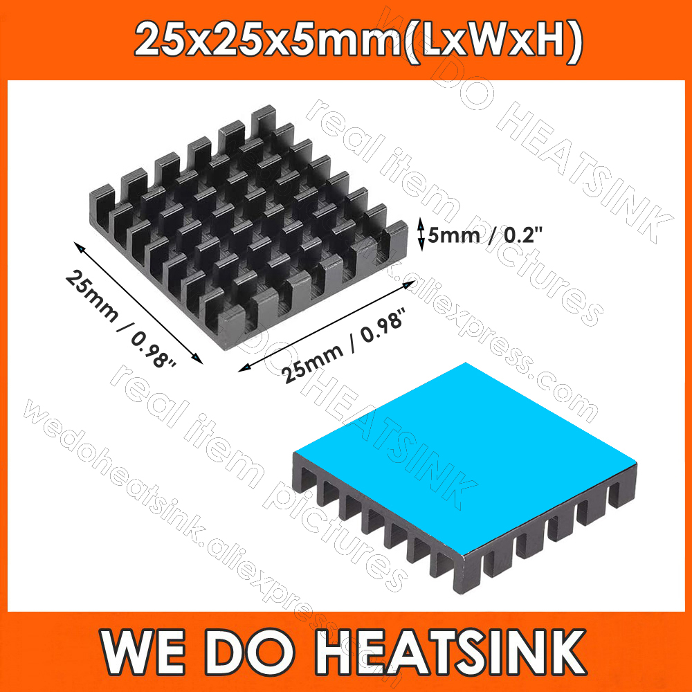 Disipador de Calor Negro de 25 - Aluminium Extrusion reseña y precio