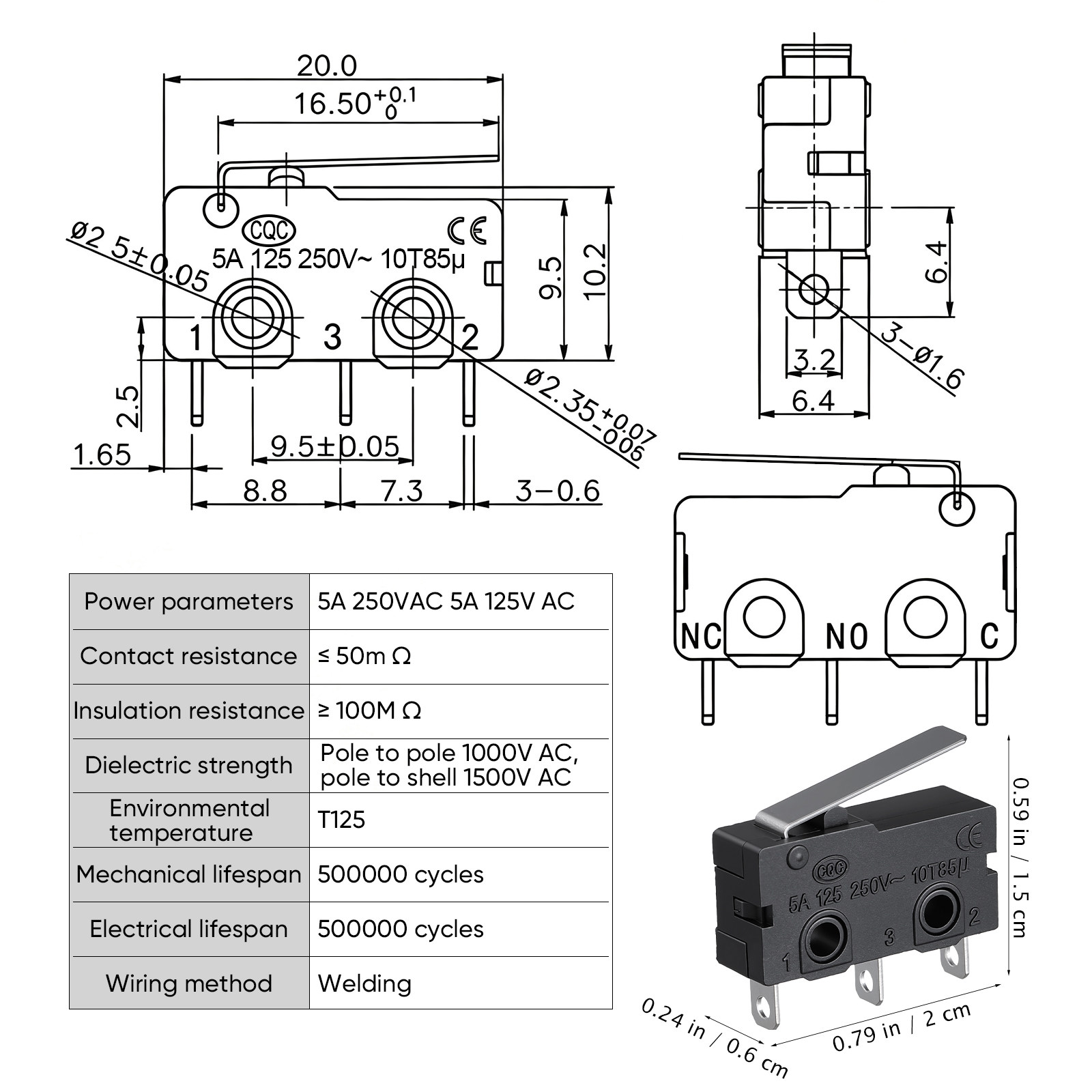 Microinterruptor para puerta d - Limit Switch reseña y precio