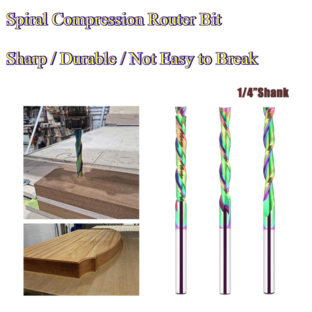 Fresa de compresión en espiral - Cnc Bits reseña y precio
