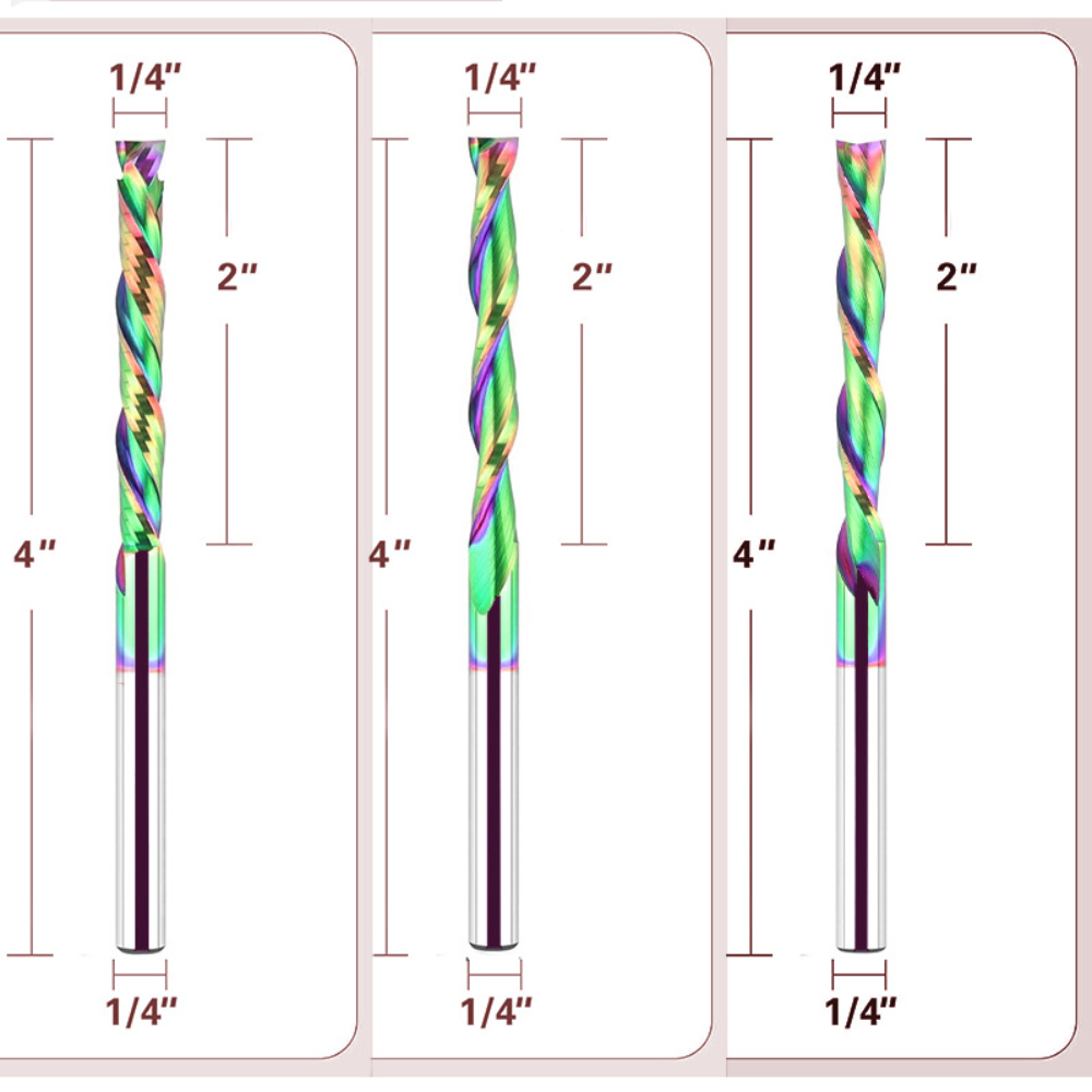 Fresa de compresión en espiral - Cnc Bits reseña y precio